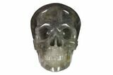 Realistic, Carved Smoky Quartz Crystal Skull #151174-2